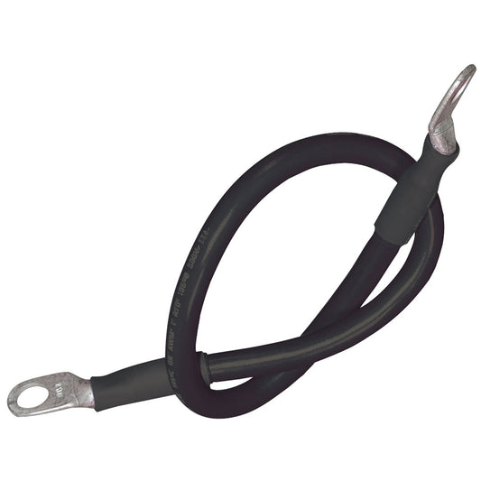 Conjunto de cables de batería Ancor, cable de 2 AWG (34 mm), perno prisionero de 5/16" (7,93 mm), negro - 18" (45,7 cm) [189140]