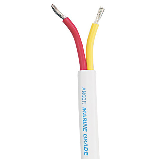 Cable dúplex de seguridad Ancor - 18/2 AWG - Rojo/Amarillo - Plano - 250' [124925]