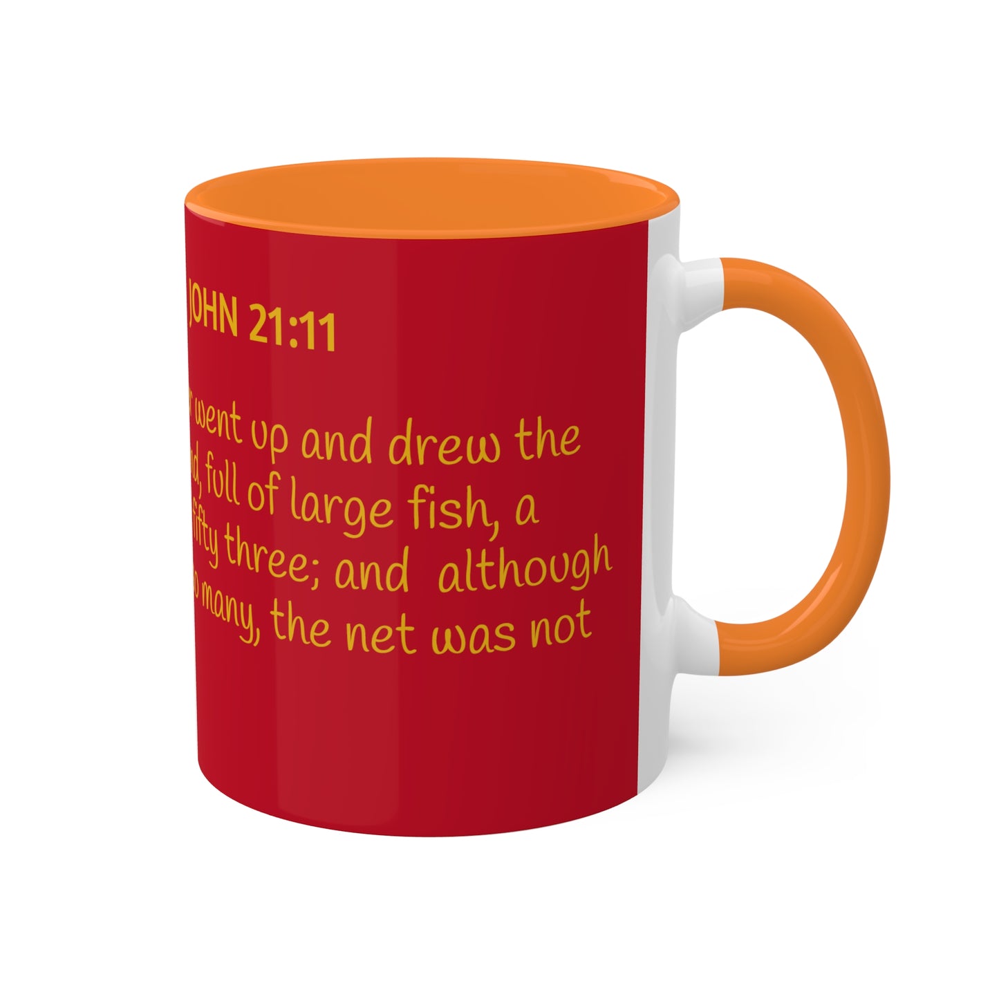 Hawkeye Marine - John 21:11 Colorful Mugs, 11oz