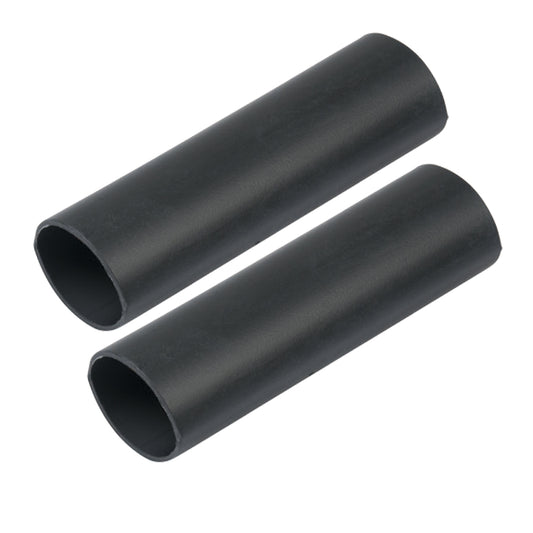 Ancor Tubo termorretráctil de pared pesada - 1" x 12" - Paquete de 2 - Negro [327124]