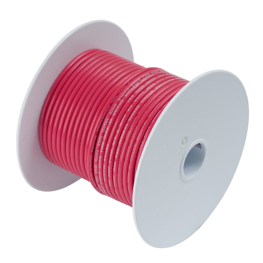 Cable de cobre estañado Ancor rojo 8 AWG - 50' [111505]