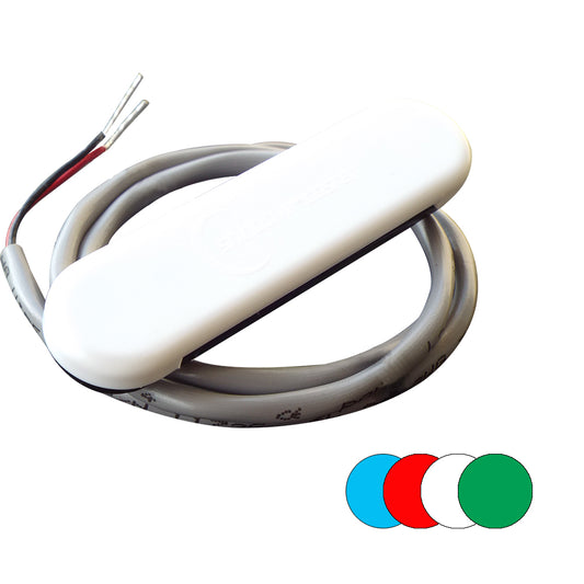 Shadow-Caster Courtesy Light w/2' Lead Wire - White ABS Cover - RGB Multi-Color - 4-Pack [SCM-CL-RGB-4PACK]