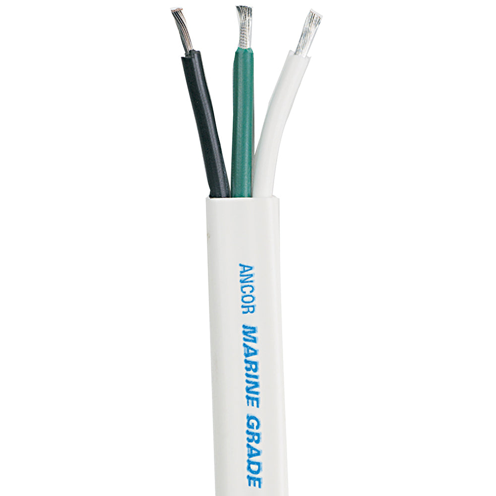 Cable triplex blanco Ancor - 12/3 AWG - Plano - 25' [131302]