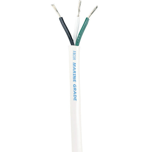 Cable triplex blanco Ancor - 16/3 AWG - Redondo - 100' [133710]