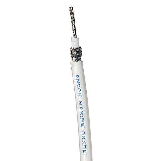 Cable coaxial estañado Ancor blanco RG 213 - 250' [151725]