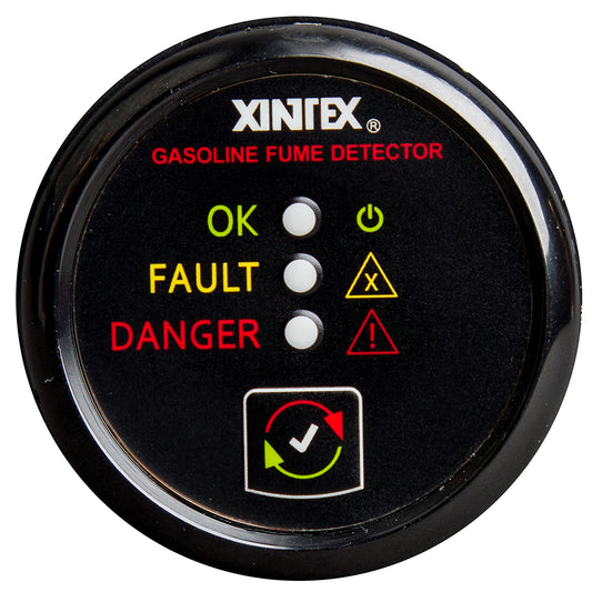 Detector de humos de gasolina Fireboy-Xintex - Bisel negro - 12/24V [G-1B-R]