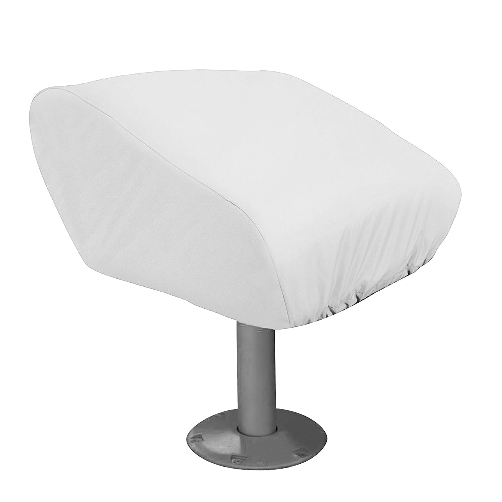 Funda para asiento de barco con pedestal plegable Taylor Made - Vinilo blanco [40220]