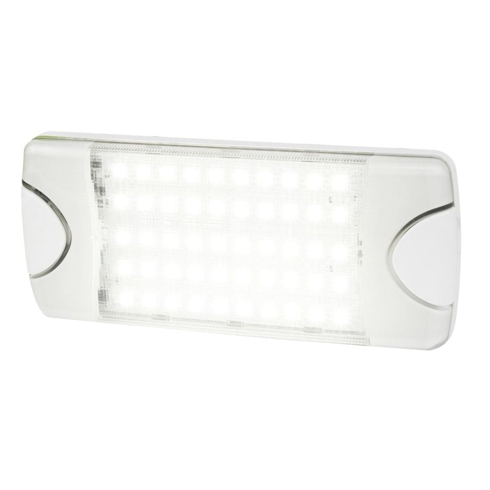 Lámpara interior/exterior de perfil bajo Hella Marine DuraLED 50 - Haz esparcidor LED blanco [980629001]