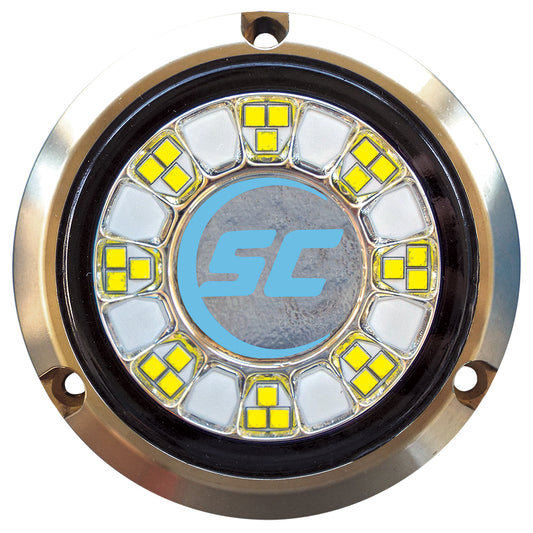 Shadow-Caster SCR-24 Luz subacuática de bronce - 24 LED - Bimini azul [SCR-24-BB-BZ-10]