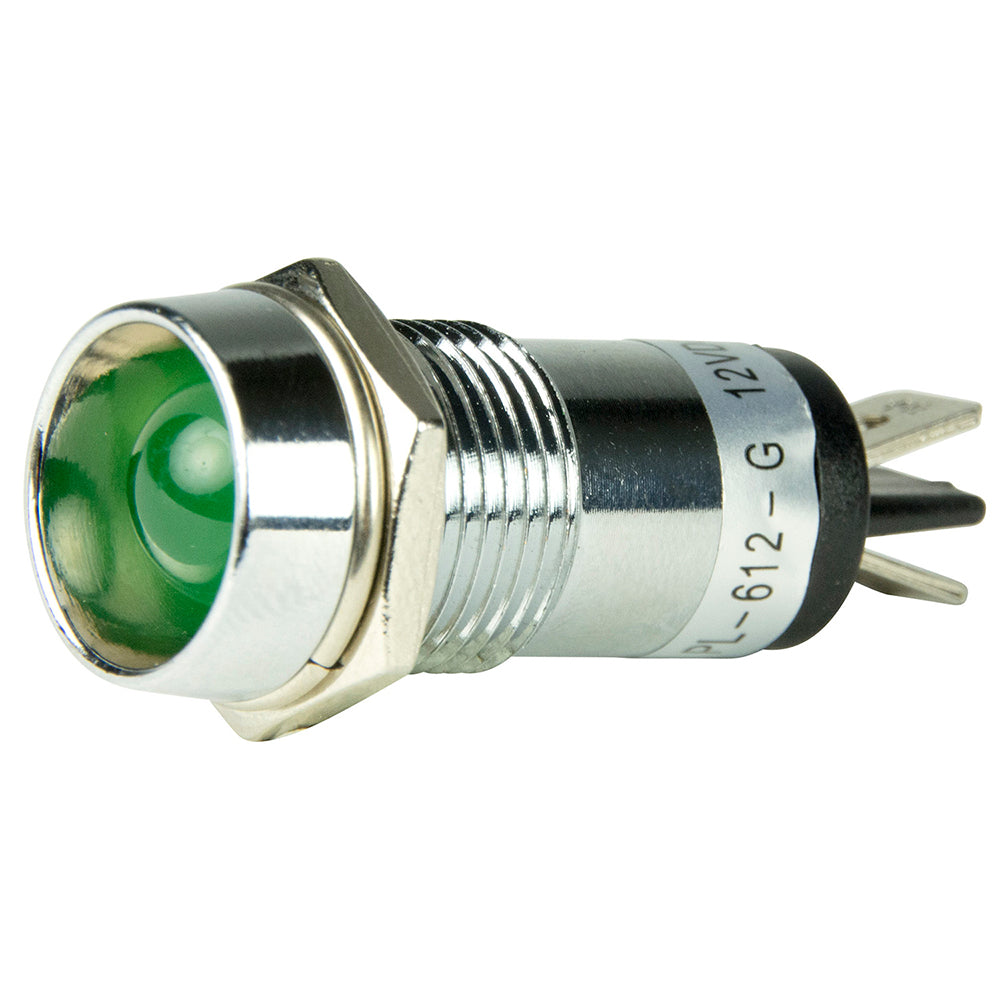 Luz indicadora piloto LED BEP - 12 V - Verde [1001103]