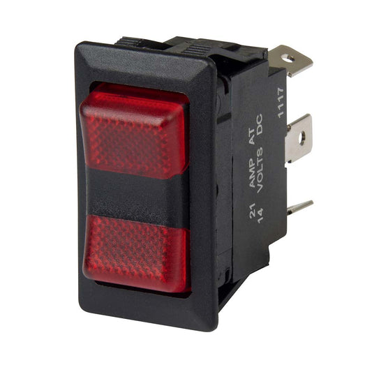 Interruptor basculante BEP SPDT - 2 LED - 12V/24V - ENCENDIDO/APAGADO/ENCENDIDO [1001715]