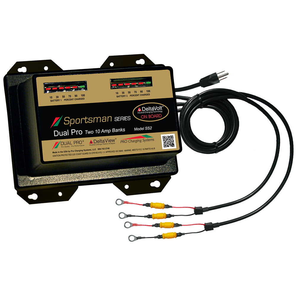 Cargador de batería Dual Pro Sportsman Series - 20 A - Bancos de 2-10 A - 12 V/24 V [SS2]