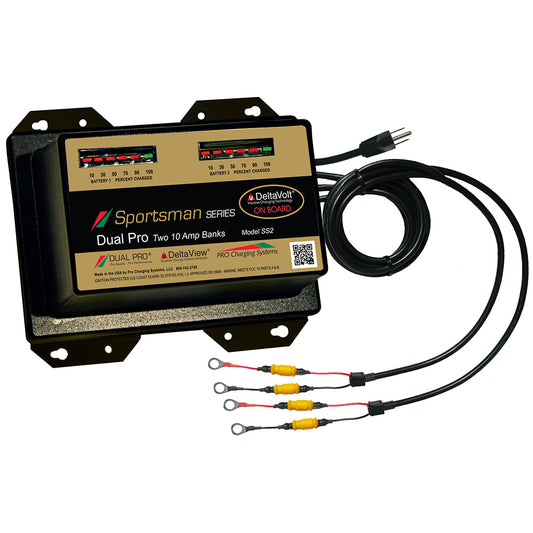 Cargador de batería Dual Pro Sportsman Series - 20 A - Bancos de 2-10 A - 12 V/24 V [SS2]