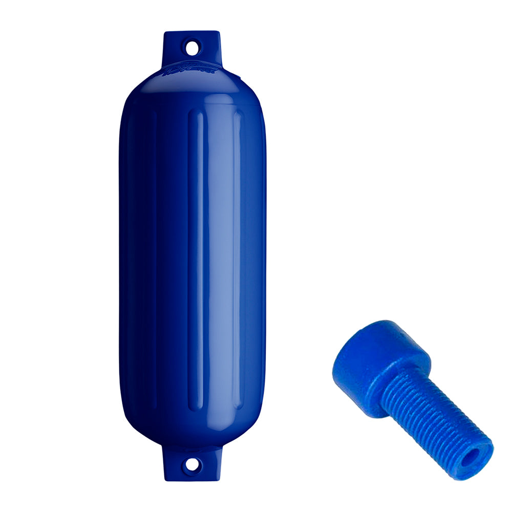 Polyform G-5 Twin Eye Fender 8.8" x 26.8" - Cobalt Blue w/Adapter [G-5 COBALT BLUE W/AIR ADAPTER]