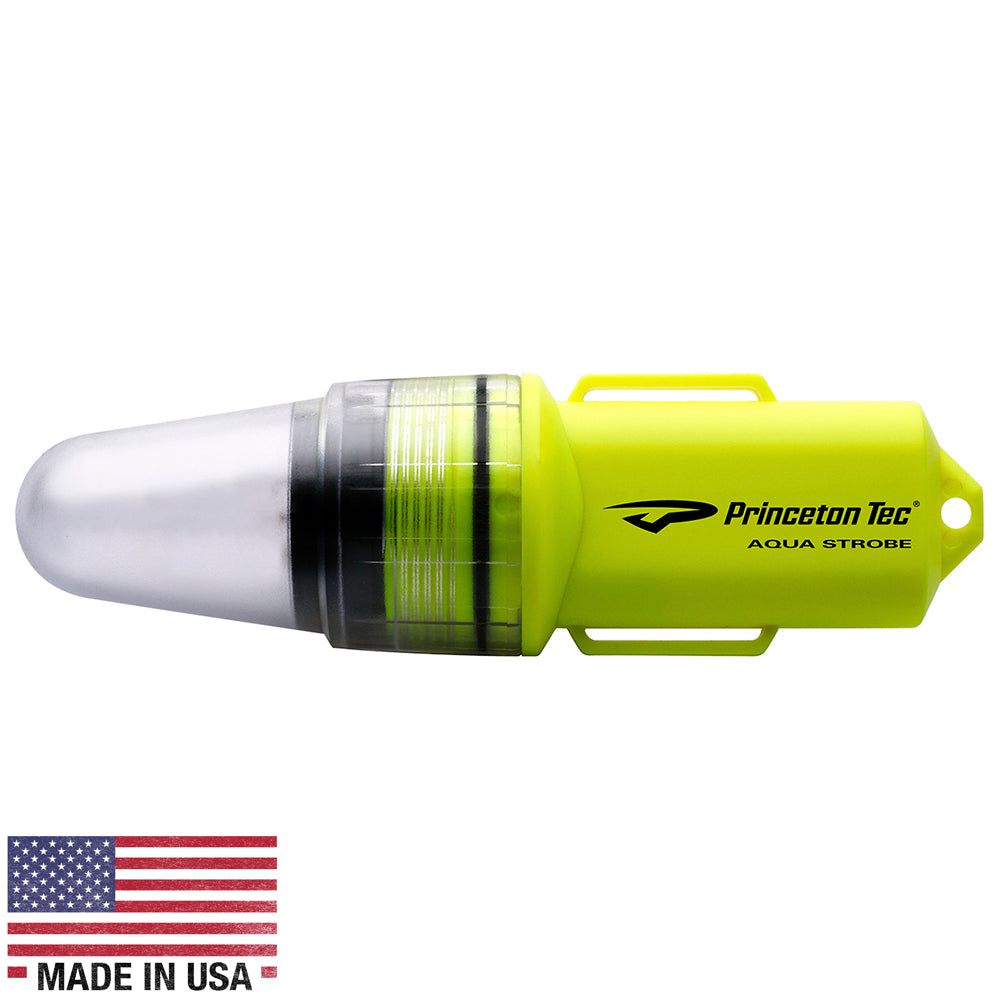 Princeton Tec Aqua Luz estroboscópica LED - Amarillo neón [AS-LED-NY]