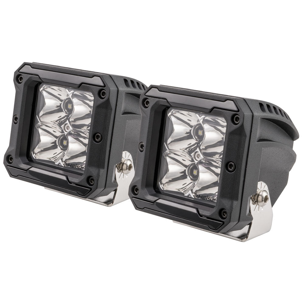 Luz cúbica HEISE de 4 LED con arnés - Haz puntual - 3" - Paquete de 2 [HE-HCL2S2PK]