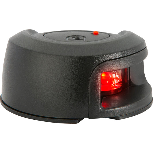 Luz de navegación para montaje en cubierta Attwood LightArmor - Compuesto negro - Puerto (rojo) - 2NM [NV2012PBR-7]