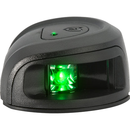 Luz de navegación para montaje en cubierta Attwood LightArmor - Compuesto negro - Estribor (verde) - 2 NM [NV2012PBG-7]