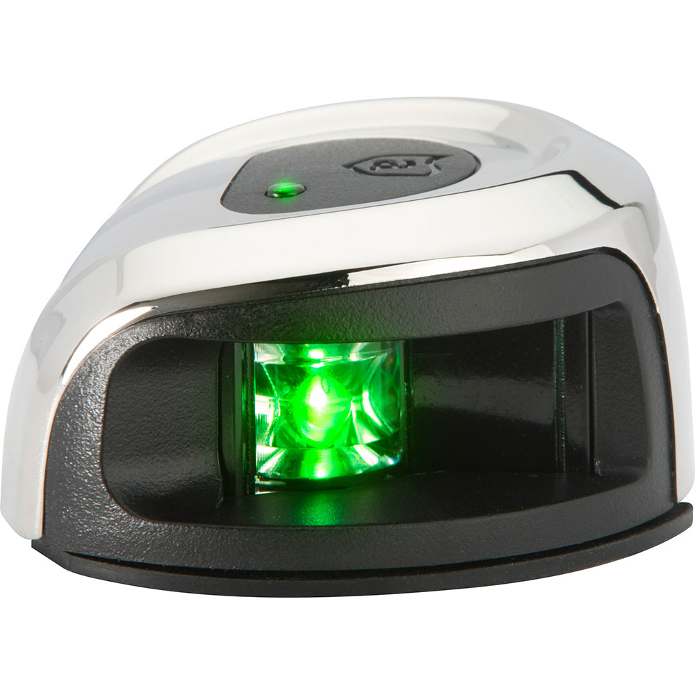 Luz de navegación para montaje en cubierta Attwood LightArmor - Acero inoxidable - Estribor (verde) - 2NM [NV2012SSG-7]