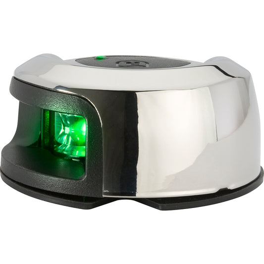 Luz de navegación para montaje en cubierta Attwood LightArmor - Acero inoxidable - Estribor (verde) - 2NM [NV2012SSG-7]
