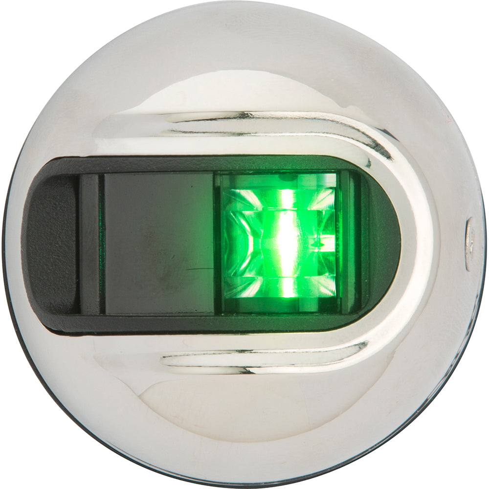 Luz de navegación de montaje en superficie vertical Attwood LightArmor - Estribor (verde) - Acero inoxidable - 2NM [NV3012SSG-7]