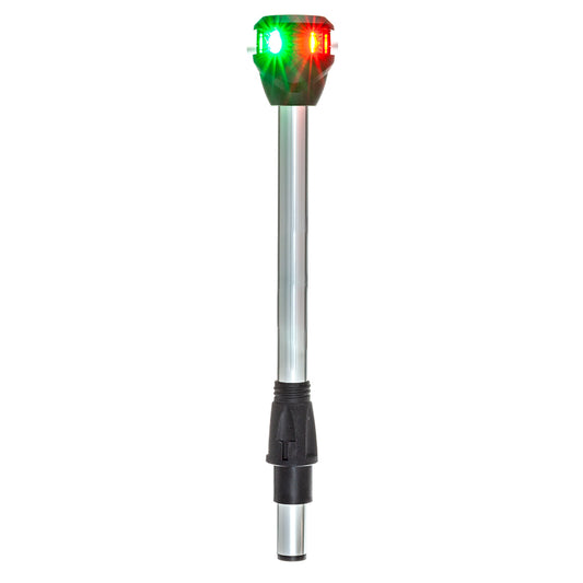 Attwood LightArmor Luz de poste de navegación bicolor con luz de tarea - Recta - 10" [NV6LC2-10-7]
