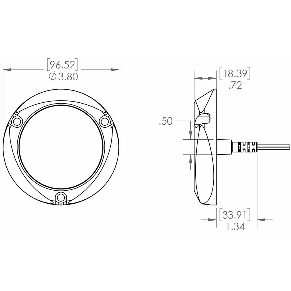 Luz subacuática LED Lumitec SeaBlaze Quattro - Espectro - RGBW [101510]