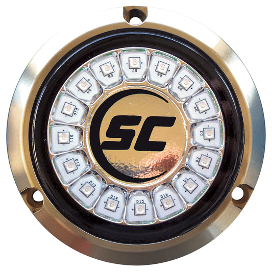 Shadow-Caster Great White Luz subacuática de un solo color - 16 LED - Bronce [SCR-16-GW-BZ-10]