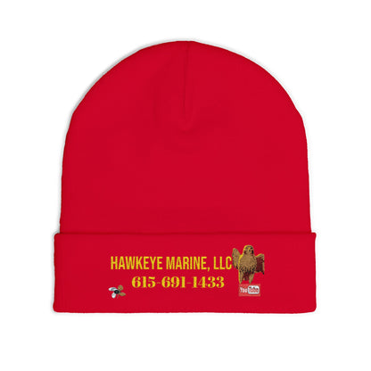 Embroidered Knit Beanie — Hawkeye Marine LLC Logo & Phone Number