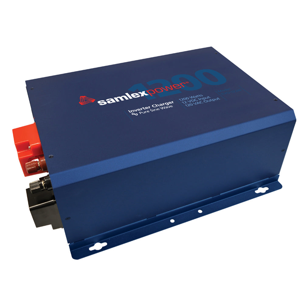 Inversor/cargador de onda sinusoidal pura Samlex Evolution F Series de 1200 W, 120 V con entrada de 12 V y cargador de 40 amperios [EVO-1212F]