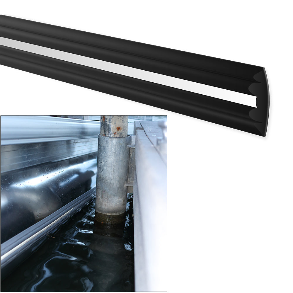 Megaware PontoonGuard - Kit 32 - (2) 16 protectores para pontón hasta 21 - Negro [30232]