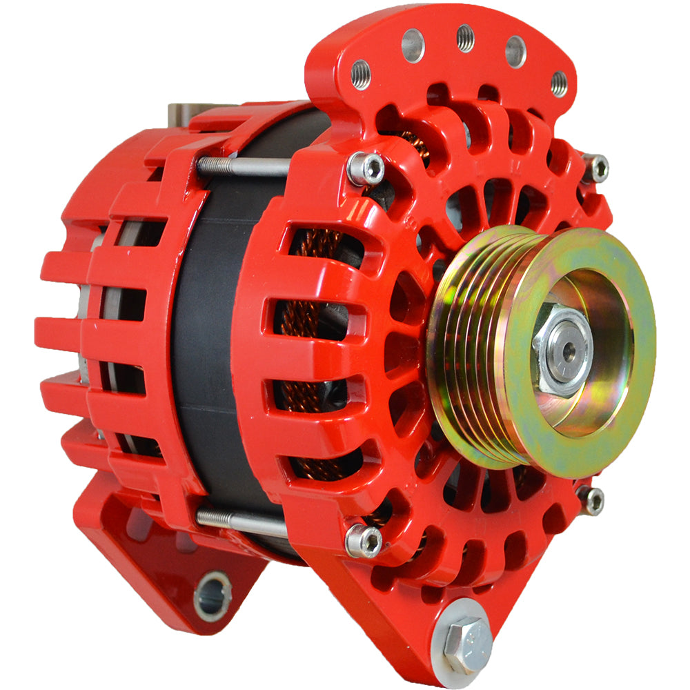 Alternador Balmar, polea serpentina K6 con montura de pie doble de 3,15" - 170 A - 12 V [XT-DF-170-K6]