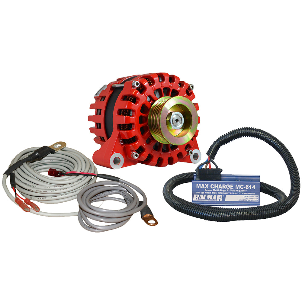 Balmar Alternador Vortec K6 Sensor de temperatura del regulador de polea serpentina - 170A - 12V [XT-VT-170-K6-KIT]