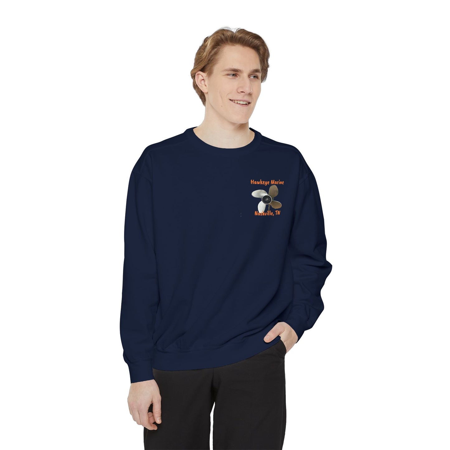 Hawkeye Marine - Unisex Garment-Dyed Sweatshirt