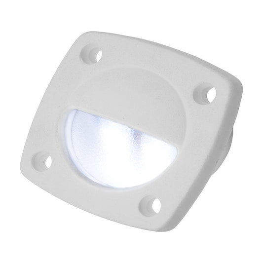 Luz utilitaria LED Sea-Dog blanca con placa frontal blanca [401321-1]