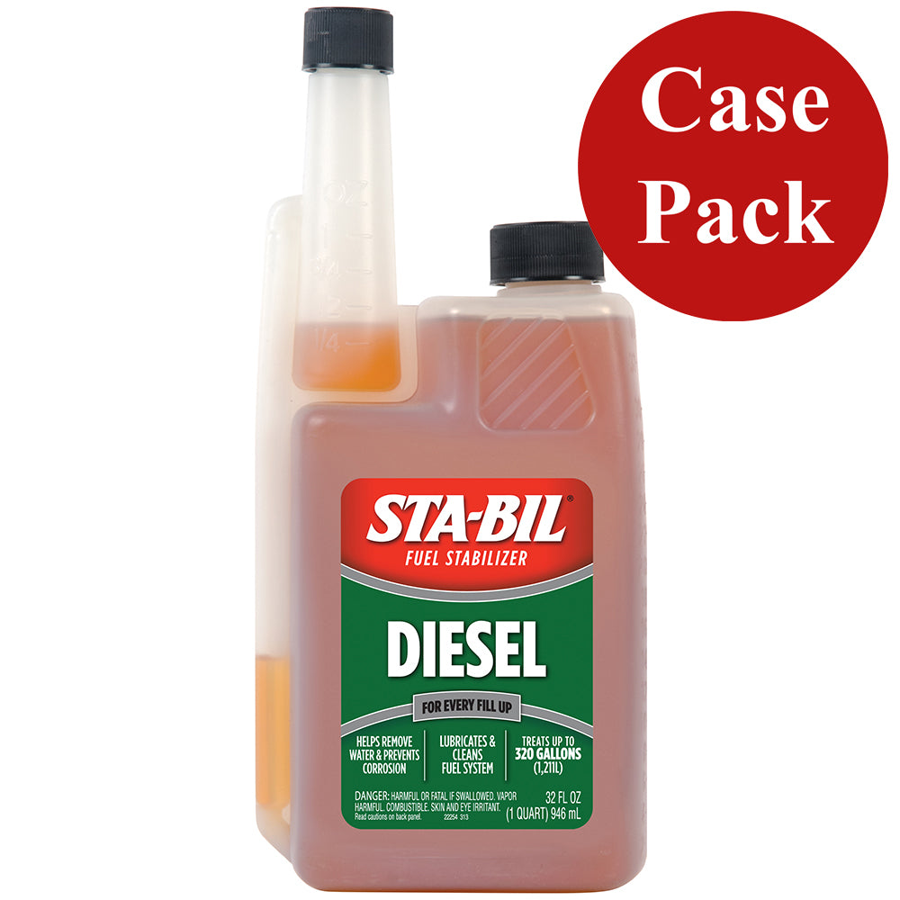 Mejorador del rendimiento del estabilizador de combustible de fórmula diésel STA-BIL - 32 oz *Caja de 4* [22254CASE]