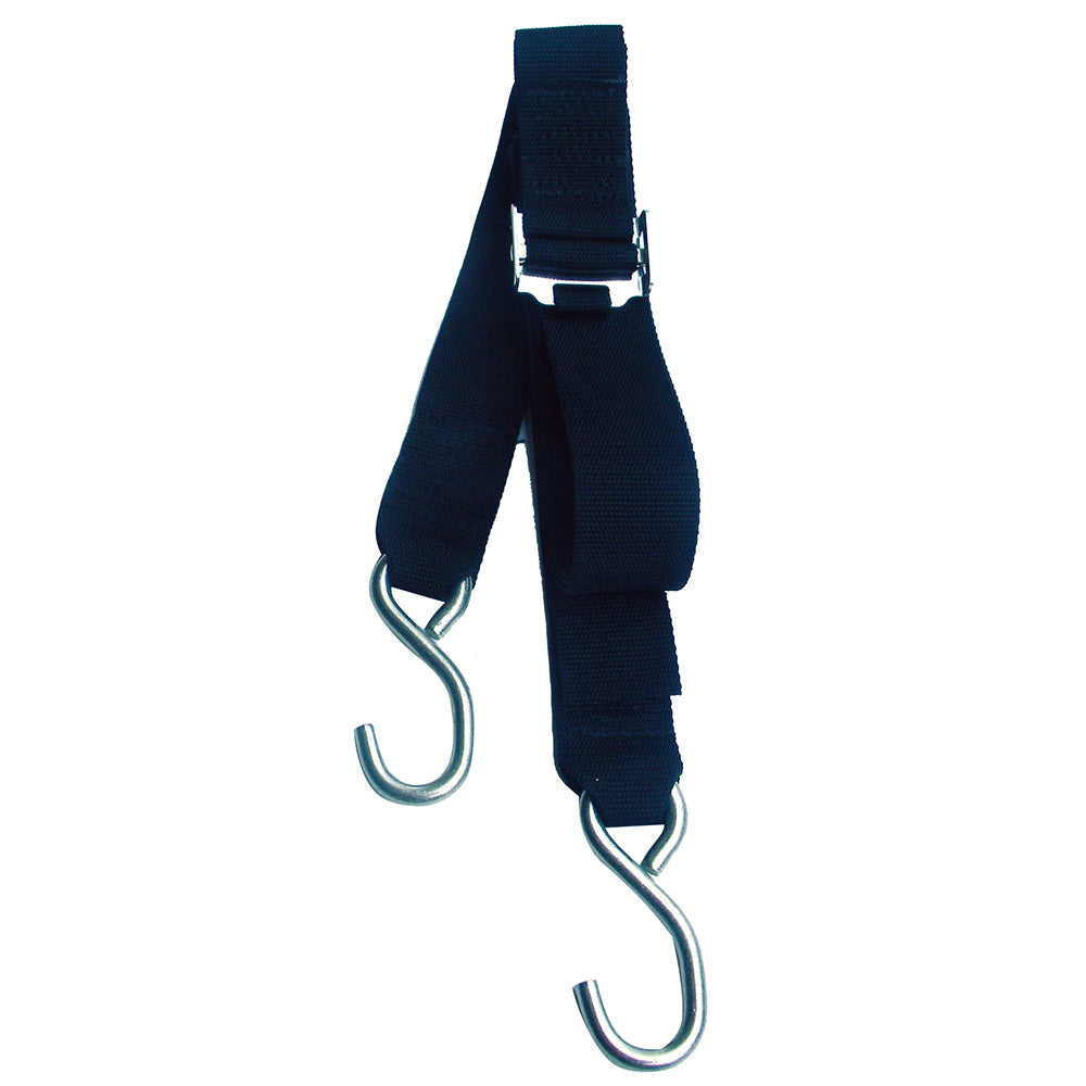 Rod Saver Amarre de borda con hebilla de rodillo de acero inoxidable - 2" x 16 [SS/GW216]