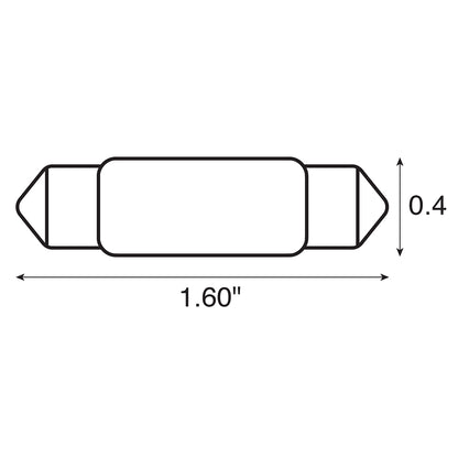 Bombilla Ancor, adorno, 12 V - .97 A - 15 W - 12 CP - 2 piezas [522112]