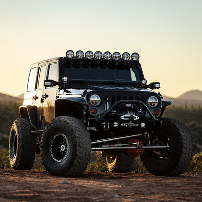 RIGID Industries 360-Series 4" Luz antiniebla LED todoterreno con luz de fondo blanca - Carcasa negra [36117]