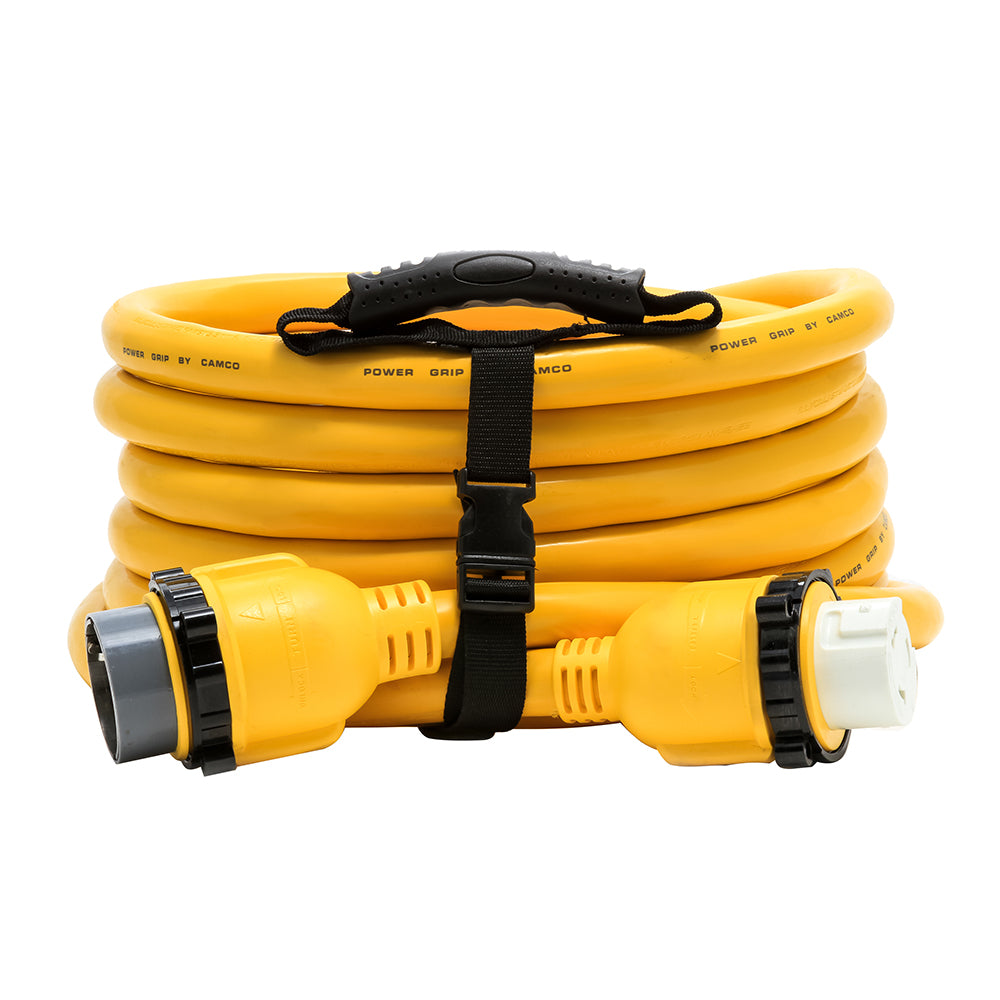 Cable de extensión marino Camco Power Grip de 50 amperios - Adaptador de bloqueo de 25 M/bloqueo F [55621]