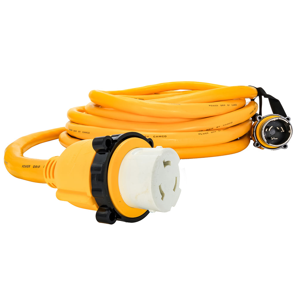 Cable de extensión marino Camco Power Grip de 50 amperios - Adaptador de bloqueo de 50 M/bloqueo F [55623]