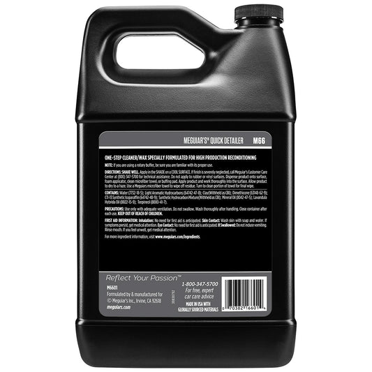 Meguiars Mirror Glaze Quick Detailer - 1 Gallon *Case of 4* [M6601CASE]