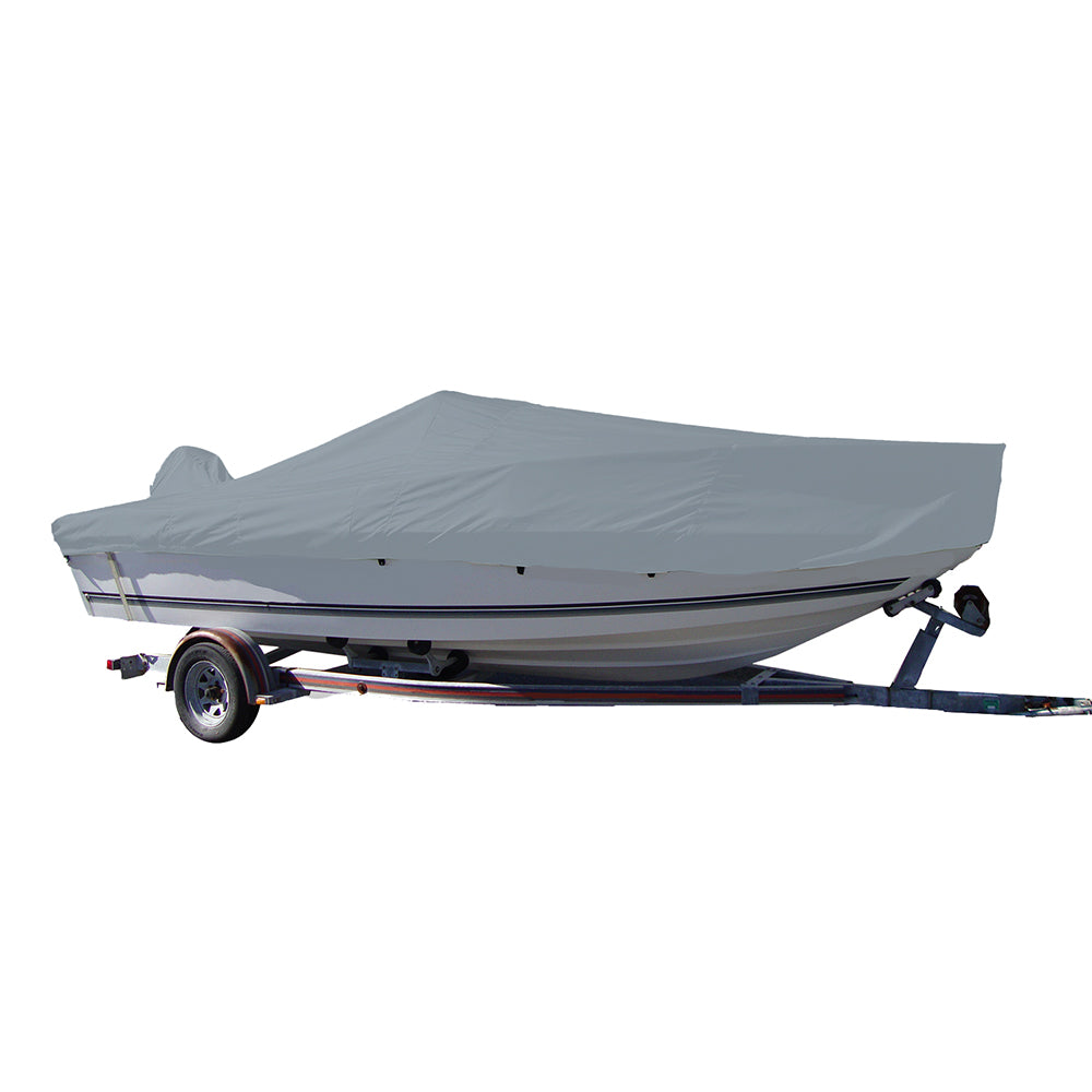 Carver Performance Poly-Guard Cubierta para barco diseñada para adaptarse f/20.5 V-Hull Consola central Barco de pesca - Gris [70020P-10]