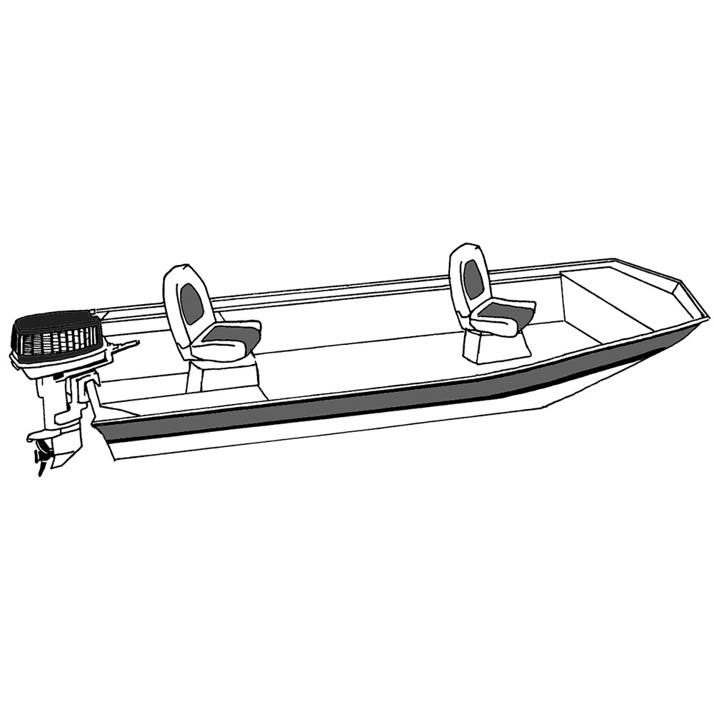 Carver Performance Poly-Guard Cubierta para barco diseñada para adaptarse f/16.5 Open Jon Boats - Shadow Grass [74203C-SG]