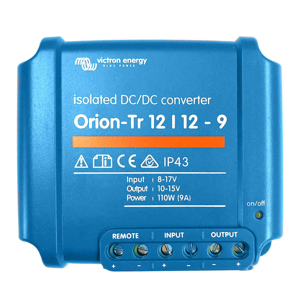 Convertidor CC-CC Victron Orion-TR - 12 VCC a 12 VCC - 9 A aislado [ORI121210110R]