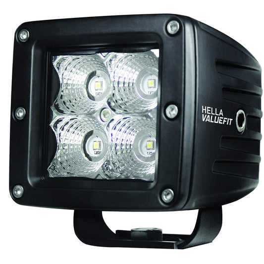 Luz de inundación LED de 4 cubos Hella Marine Value Fit - Negro [357204031]