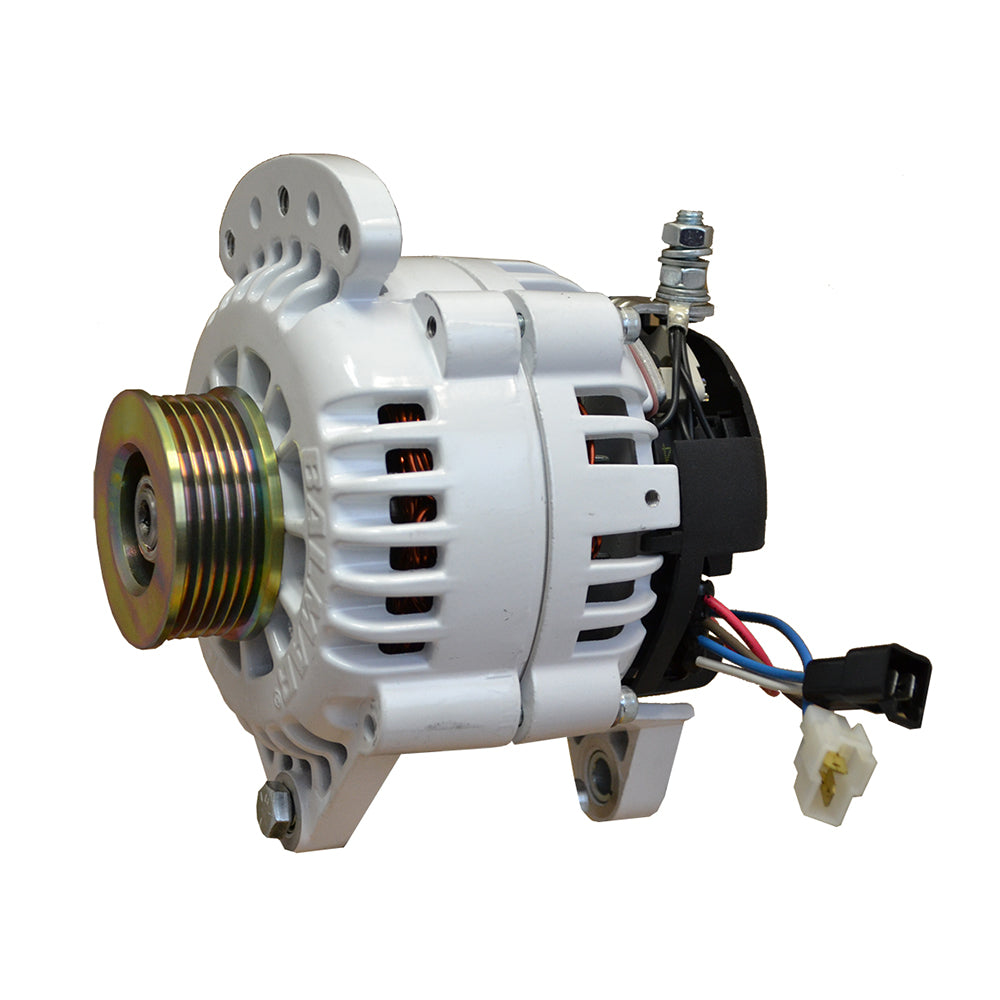 Alternador Balmar 120 Amp 12V 3.15" Sillín de doble pie Polea simple K6 con conexión a tierra aislada [60-120-K6]