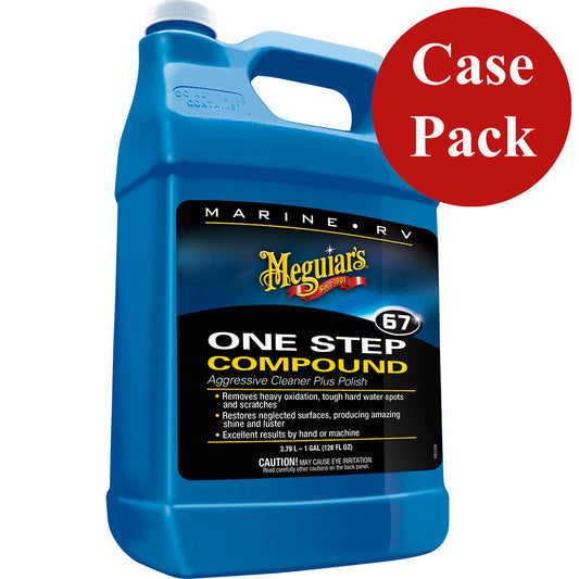 Compuesto marino de un solo paso Meguiars - 1 galón *Caja de 4* [M6701CASE]