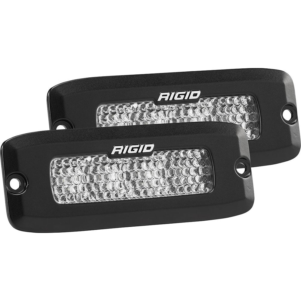 RIGID Industries SR-Q Series PRO Spot LED difuso - Montaje empotrado - Par - Negro [925513BLK]
