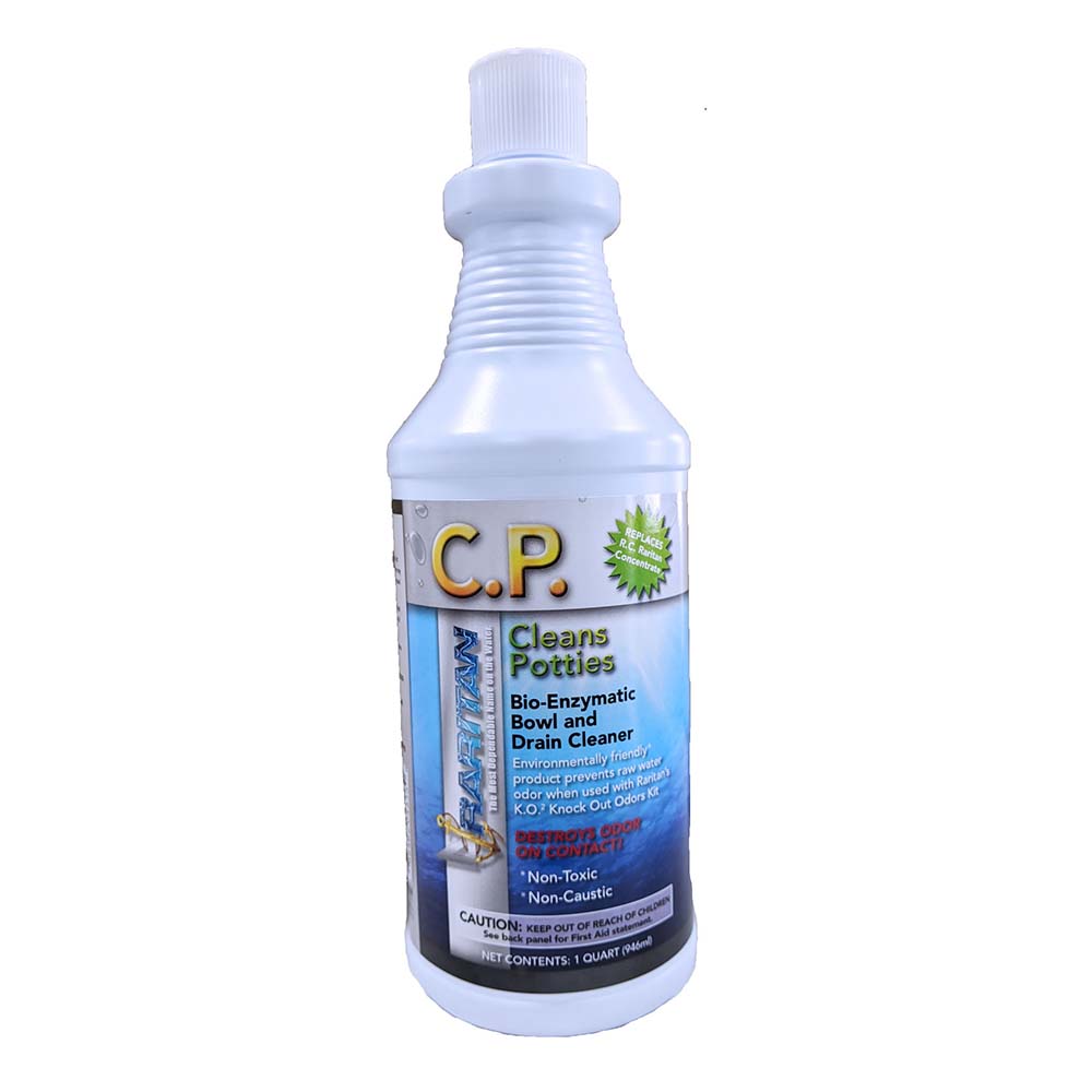 Raritan CP Cleans Potties Limpiador bioenzimático para tazones - Botella de 32 oz [1PCP32]